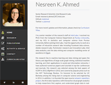 Tablet Screenshot of nesreenahmed.com